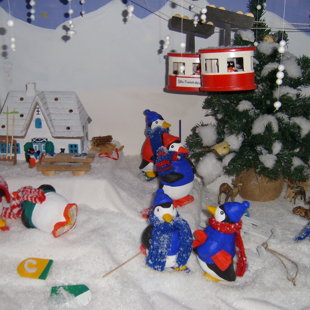 Adventsfenster Pingu